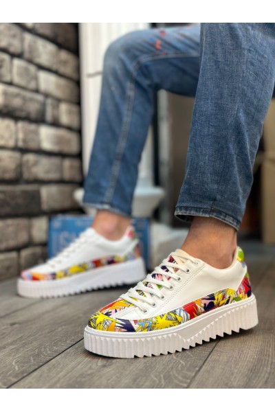BA0801 BOA Yüksek Taban Renk Desenli Erkek Spor Ayakkabı BA0801 BOA Yüksek Taban Renk Desenli Erkek Spor Ayakkabı