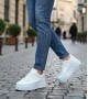 BA0802 BOA Beyaz Yüksek Taban Erkek Günlük Ayakkabı
