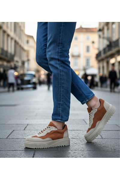 BA0802 BOA Taba Süet Yüksek Taban Erkek Günlük Ayakkabı