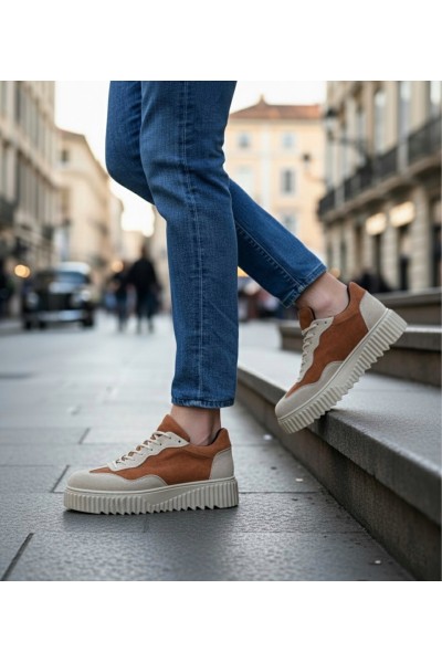 BA0802 BOA Taba Süet Yüksek Taban Erkek Günlük Ayakkabı