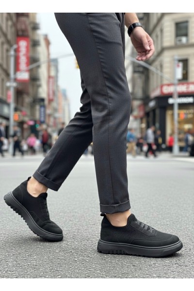 BA0911 Özel Örme Triko Deri Tozu Detaylı Günlük Spor Ayakkabı BA0911 Özel Örme Triko Deri Tozu Detaylı Günlük Spor Ayakkabı