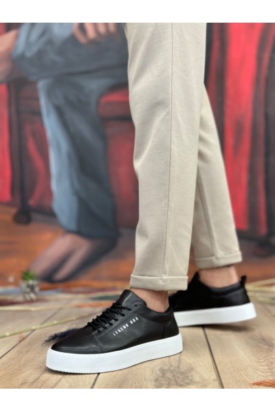 BA104 BOA Yüksek Siyah Cilt Bağcıklı Erkek Ayakkabı BA104 BOA Yüksek Siyah Cilt Bağcıklı Erkek Ayakkabı