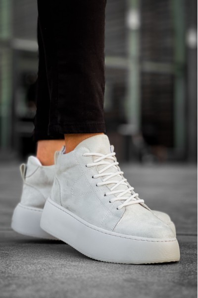 LE10 Bağcıklı Erkek Yüksek Taban İthal Gri Süet Spor Bot LE10 Bağcıklı Erkek Yüksek Taban İthal Gri Süet Spor Bot