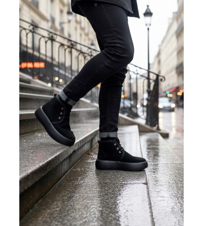 BA0550 İçi Kürklü Bağcıklı Siyah Taban Erkek Tarz Spor Bot BA0550 İçi Kürklü Bağcıklı Siyah Taban Erkek Tarz Spor Bot