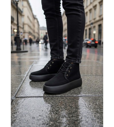 BA0550 İçi Kürklü Bağcıklı Siyah Taban Erkek Tarz Spor Bot BA0550 İçi Kürklü Bağcıklı Siyah Taban Erkek Tarz Spor Bot
