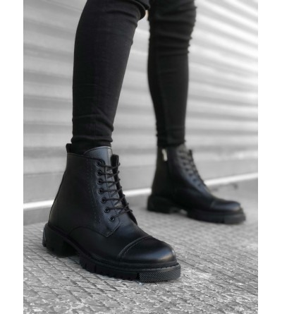 BA0187 İçi Dışı Hakiki Deri Siyah Erkek Fermuarlı Yarım Bot BA0187 İçi Dışı Hakiki Deri Siyah Erkek Fermuarlı Yarım Bot