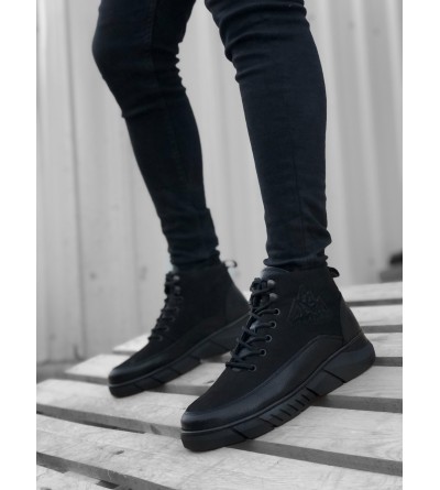 BA0219 İçi Dışı Hakiki Deri Bağcıklı Siyah Erkek Spor Yarım Bilek Bot BA0219 İçi Dışı Hakiki Deri Bağcıklı Siyah Erkek Spor Yarım Bilek Bot