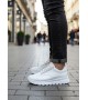 BA0246 Beyaz Bağcıklı Yüksek Taban Günlük Erkek Ayakkabı
