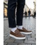 BA0580 Bağcıksız Kuşaklı Yüksek Taban Taba Cilt Erkek Ayakkabı