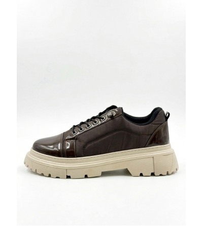 BA0245 Kahverengi Rugan Paraşüt Detaylı Akıllı Lastik Bağcık Yüksek Bej Taban Günlük Erkek Ayakkabı BA0245 Kahverengi Rugan Paraşüt Detaylı Akıllı Lastik Bağcık Yüksek Bej Taban Günlük Erkek Ayakkabı