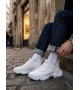 BA0402 Bağcıksız Rahat Yüksek Taban Beyaz Erkek Spor Yarım Bilek Bot BA0402 Bağcıksız Rahat Yüksek Taban Beyaz Erkek Spor Yarım Bilek Bot