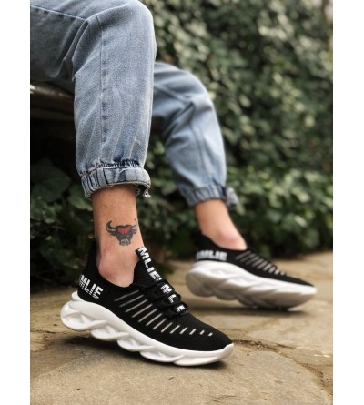 BA0602 Phantom Yüksek Taban Tarz Sneakers Siyah Beyaz Erkek Spor Ayakkabısı BA0602 Phantom Yüksek Taban Tarz Sneakers Siyah Beyaz Erkek Spor Ayakkabısı
