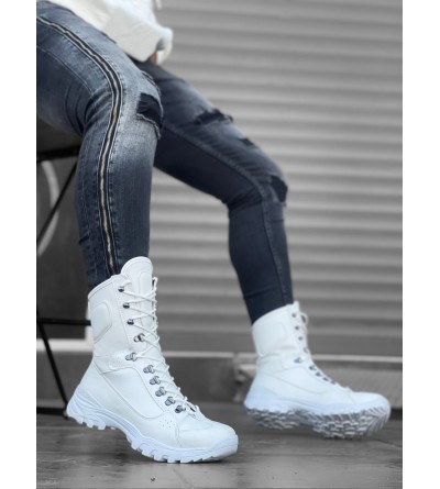 BA0605 Bağcıklı Beyaz Askeri Postal Bot BA0605 Bağcıklı Beyaz Askeri Postal Bot