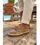BA0250 %100 İçi Dışı Hakiki Deri Erkek Bej Süet Casual Loafer Püskül Detaylı Kauçuk Rahat Taban Dikişli Ayakkabı