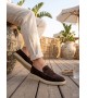 BA0251 %100 İçi Dışı Hakiki Deri Erkek Kahverengi Süet Casual Loafer Kauçuk Rahat Taban Dikişli Ayakkabı