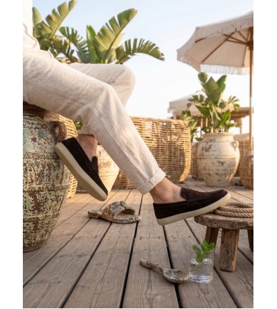 BA0251 %100 İçi Dışı Hakiki Deri Erkek Kahverengi Süet Casual Loafer Kauçuk Rahat Taban Dikişli Ayakkabı