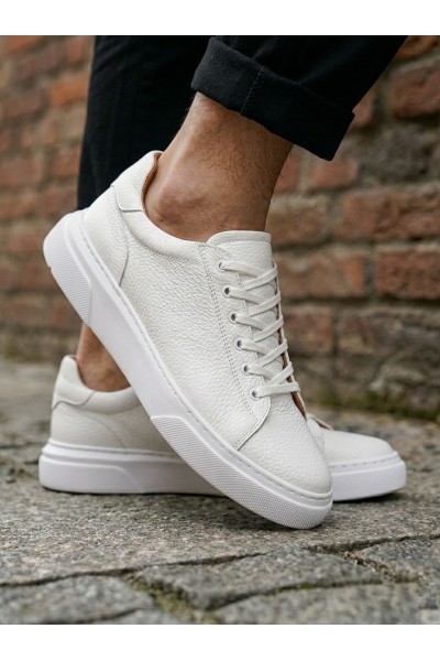 BLF-010 Erkek Sneaker Günlük Casual Spor Ayakkabı Beyaz