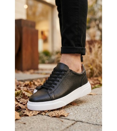 BLF-010 Erkek Sneaker Günlük Casual Spor Ayakkabı Siyah Beyaz Taban BLF-010 Erkek Sneaker Günlük Casual Spor Ayakkabı Siyah Beyaz Taban