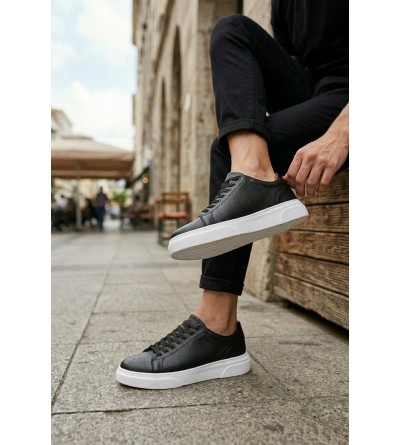 BLF-010 Erkek Sneaker Günlük Casual Spor Ayakkabı Siyah Beyaz Taban BLF-010 Erkek Sneaker Günlük Casual Spor Ayakkabı Siyah Beyaz Taban