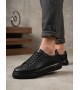 BLF-010 Erkek Sneaker Günlük Casual Spor Ayakkabı Siyah Taban 