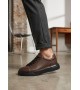 BLF-010 Erkek Sneaker Günlük Casual Spor Ayakkabı Kahverengi Siyah Taban 