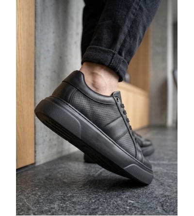 BA0247 Erkek Sneaker Günlük Casual Spor Ayakkabı Siyah Taban