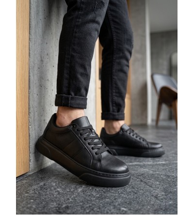 BA0247 Erkek Sneaker Günlük Casual Spor Ayakkabı Siyah Taban