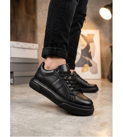 BA0247 Erkek Sneaker Günlük Casual Spor Ayakkabı Siyah Taban