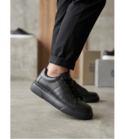 BA0247 Erkek Sneaker Günlük Casual Spor Ayakkabı Siyah Taban