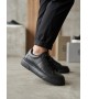 BA0247 Erkek Sneaker Günlük Casual Spor Ayakkabı Siyah Taban