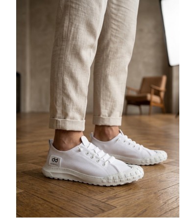BA0248 BOA Beyaz Esnek Bağcıklı Ultra Hafif Nefes Alan Sneaker Ayakkabı