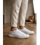 BA0248 BOA Beyaz Esnek Bağcıklı Ultra Hafif Nefes Alan Sneaker Ayakkabı
