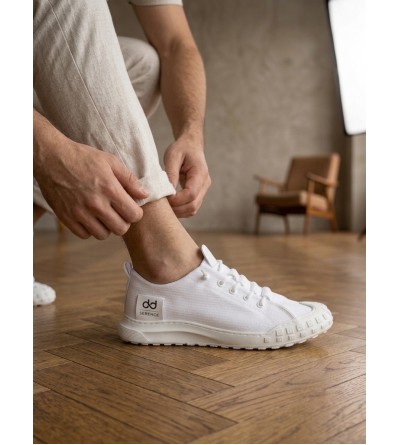BA0248 BOA Beyaz Esnek Bağcıklı Ultra Hafif Nefes Alan Sneaker Ayakkabı