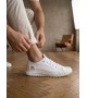 BA0248 BOA Beyaz Esnek Bağcıklı Ultra Hafif Nefes Alan Sneaker Ayakkabı