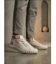 BA0248 BOA Krem Esnek Bağcıklı Ultra Hafif Nefes Alan Sneaker Ayakkabı