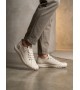 BA0248 BOA Krem Esnek Bağcıklı Ultra Hafif Nefes Alan Sneaker Ayakkabı