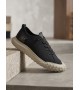 BA0248 BOA Siyah Bej Taban Esnek Bağcıklı Ultra Hafif Nefes Alan Sneaker Ayakkabı