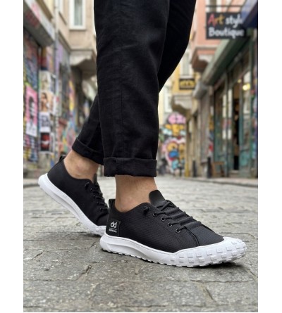 BA0248 BOA Siyah Beyaz Taban Esnek Bağcıklı Ultra Hafif Nefes Alan Sneaker Ayakkabı BA0248 BOA Siyah Beyaz Taban Esnek Bağcıklı Ultra Hafif Nefes Alan Sneaker Ayakkabı