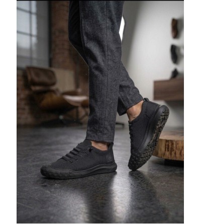 BA0248 BOA Siyah Esnek Bağcıklı Ultra Hafif Nefes Alan Sneaker Ayakkabı