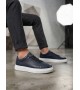 BLF-010 Erkek Sneaker Günlük Casual Spor Ayakkabı Lacivert Beyaz Taban