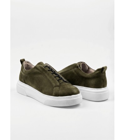 BA0581 Erkek Sneaker Günlük Casual Spor Ayakkabı Haki Beyaz Taban BA0581 Erkek Sneaker Günlük Casual Spor Ayakkabı Haki Beyaz Taban