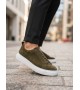 BA0581 Erkek Sneaker Günlük Casual Spor Ayakkabı Haki Beyaz Taban BA0581 Erkek Sneaker Günlük Casual Spor Ayakkabı Haki Beyaz Taban