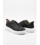 BA0581 Erkek Sneaker Günlük Casual Spor Ayakkabı Siyah Beyaz Taban