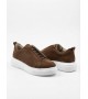 BA0581 Erkek Sneaker Günlük Casual Spor Ayakkabı Kahvrengi Beyaz Taban 