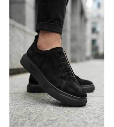 BA0581 Erkek Sneaker Günlük Casual Spor Ayakkabı Siyah Süet Siyah Taban BA0581 Erkek Sneaker Günlük Casual Spor Ayakkabı Siyah Süet Siyah Taban
