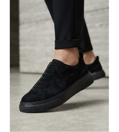 BA0581 Erkek Sneaker Günlük Casual Spor Ayakkabı Siyah Süet Siyah Taban BA0581 Erkek Sneaker Günlük Casual Spor Ayakkabı Siyah Süet Siyah Taban