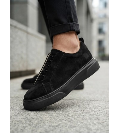 BA0581 Erkek Sneaker Günlük Casual Spor Ayakkabı Siyah Süet Siyah Taban BA0581 Erkek Sneaker Günlük Casual Spor Ayakkabı Siyah Süet Siyah Taban