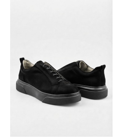 BA0581 Erkek Sneaker Günlük Casual Spor Ayakkabı Siyah Süet Siyah Taban BA0581 Erkek Sneaker Günlük Casual Spor Ayakkabı Siyah Süet Siyah Taban