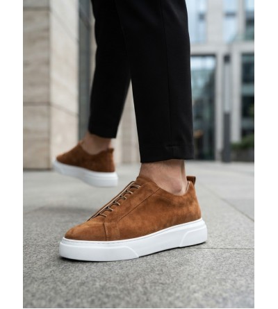 BA0581 Erkek Sneaker Günlük Casual Spor Ayakkabı Taba Beyaz Taban BA0581 Erkek Sneaker Günlük Casual Spor Ayakkabı Taba Beyaz Taban