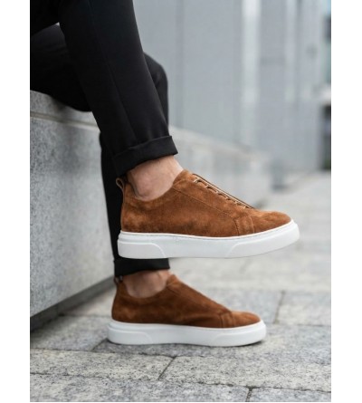 BA0581 Erkek Sneaker Günlük Casual Spor Ayakkabı Taba Beyaz Taban BA0581 Erkek Sneaker Günlük Casual Spor Ayakkabı Taba Beyaz Taban